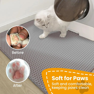 Double-Layer Non-Slip Cat Litter Mat