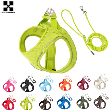 Adjustable Reflective Dog Harness & Leash Set