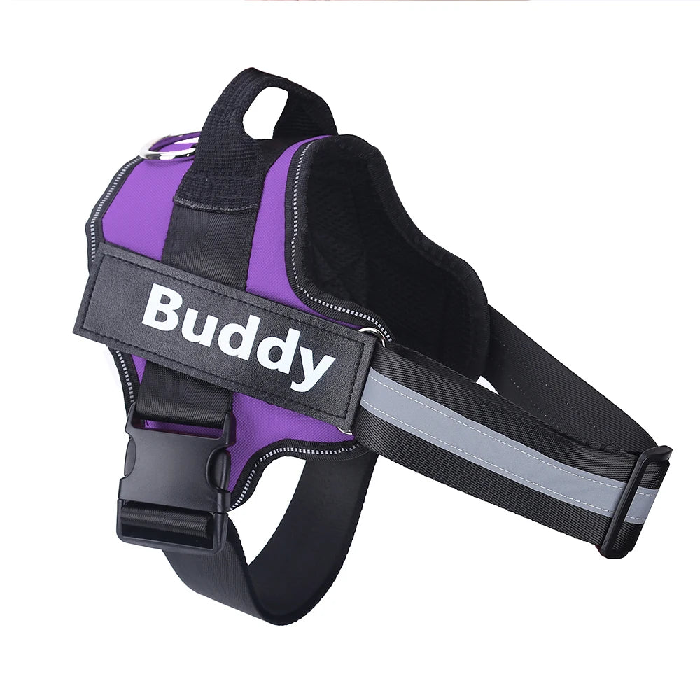 Personalized No-Pull Reflective Dog Harness Vest