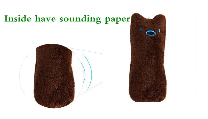 Catnip Plush Chew Toy for Cats – Teeth Grinding Interactive Toy