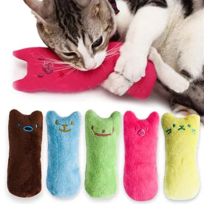 Catnip Plush Chew Toy for Cats – Teeth Grinding Interactive Toy