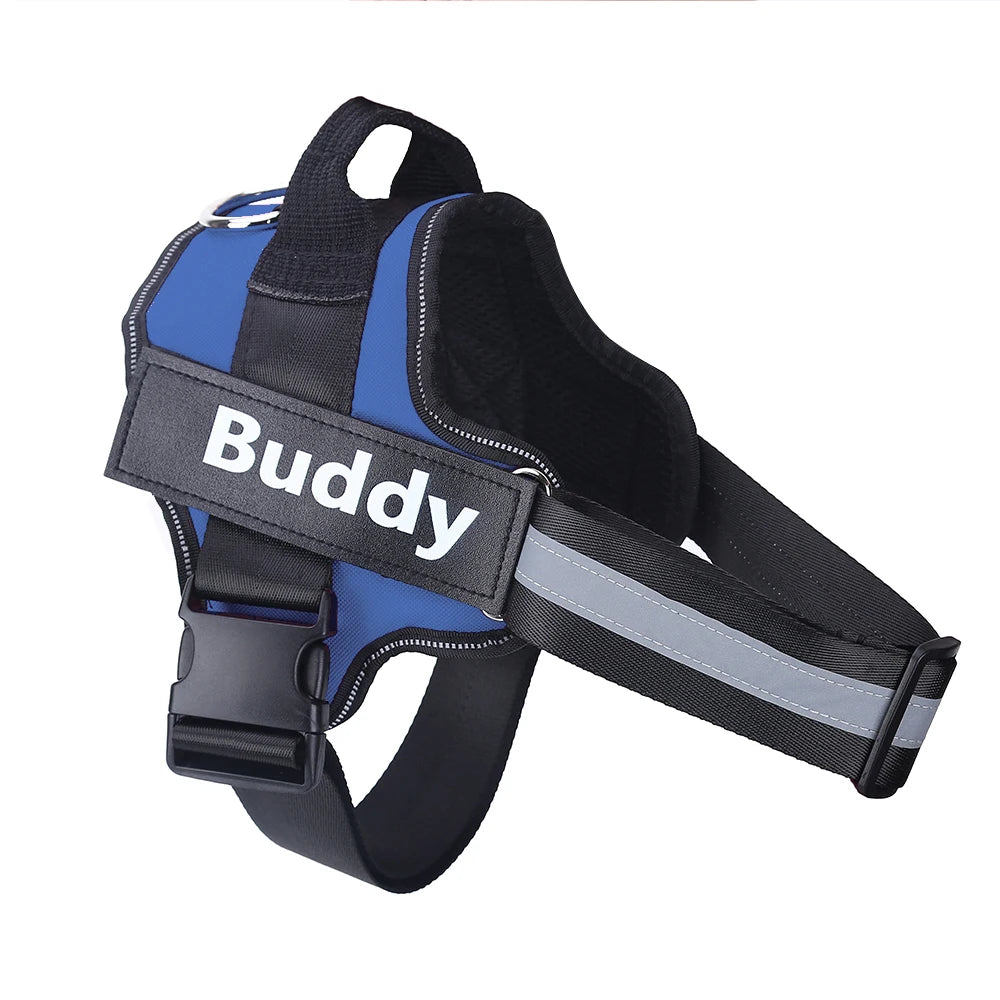 Personalized No-Pull Reflective Dog Harness Vest