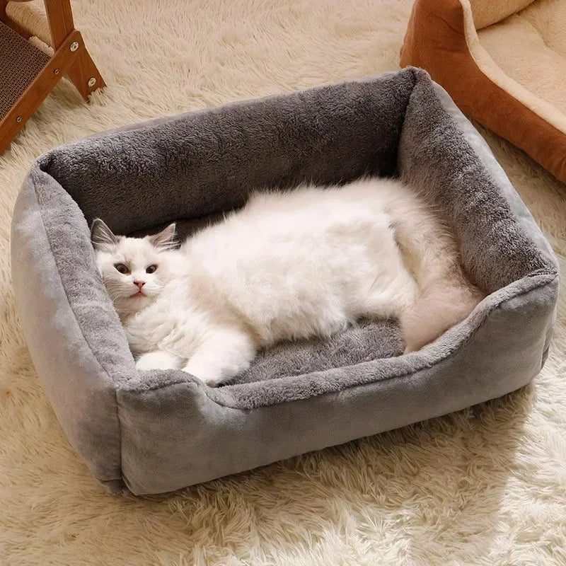 Winter Plush Pet Bed Cushion