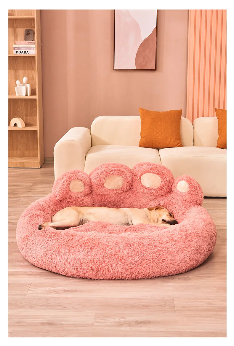 Fluffy Winter Pet Sofa Bed