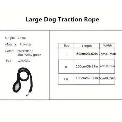 Braided Dog Training Leash for Large Dogs