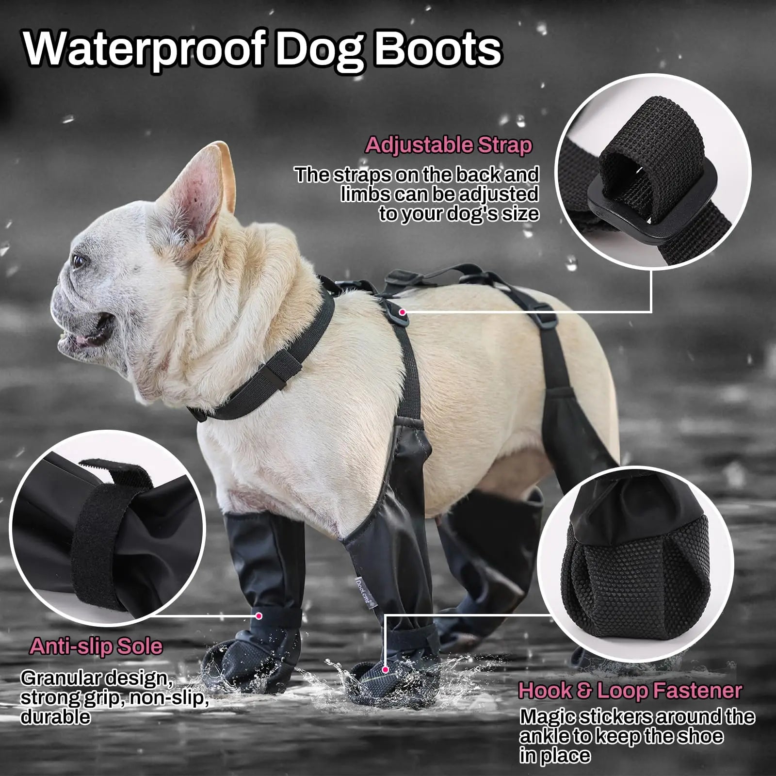 Anti-Slip Dog Rain Booties Paw Protectors