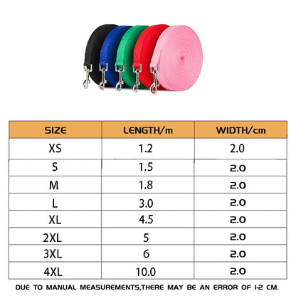 Extended Rope Dog Leash for Training & Running