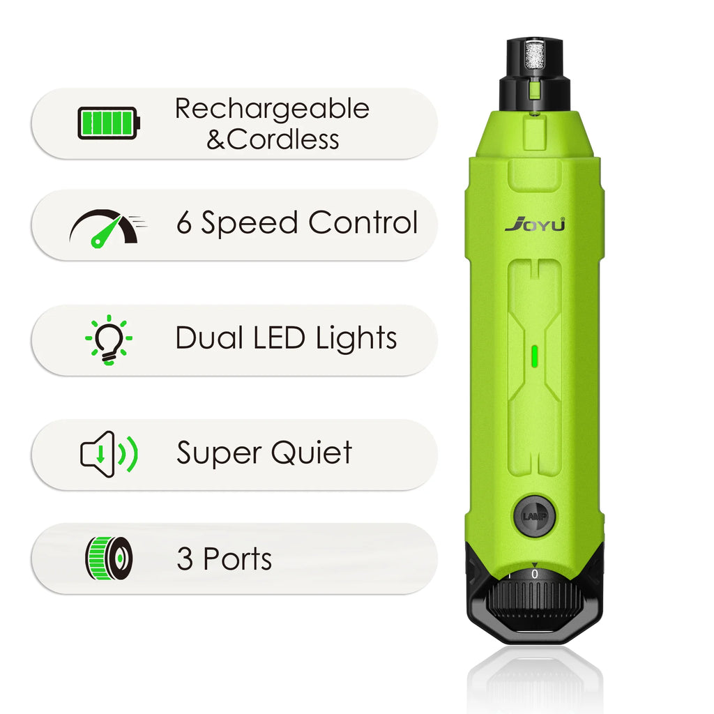Rechargeable 6-Speed Dog Nail Grinder
