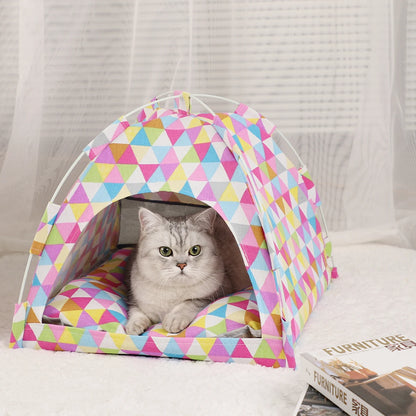 Winter Pet Tent Bed for Cats
