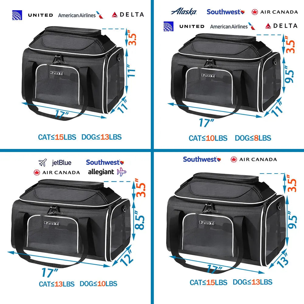 Top-Expandable Airline-Approved Pet Carrier