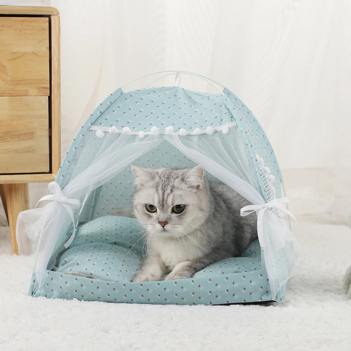 Winter Pet Tent Bed for Cats