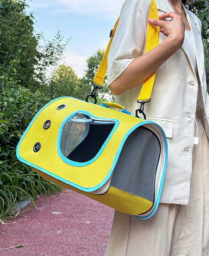 Foldable Pet Carrier Bag for Cats & Small Dogs