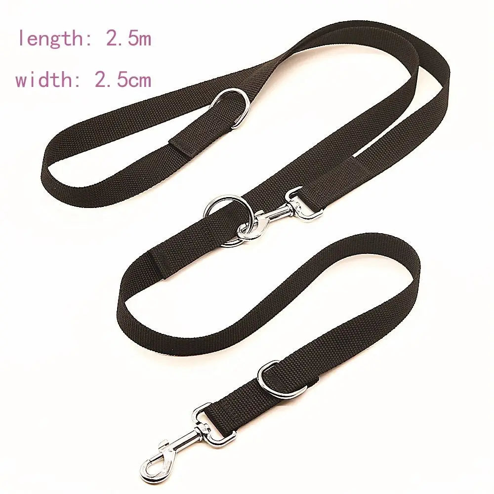 2.5M Adjustable Dog Training Leash – Double-Ended Control Lead
