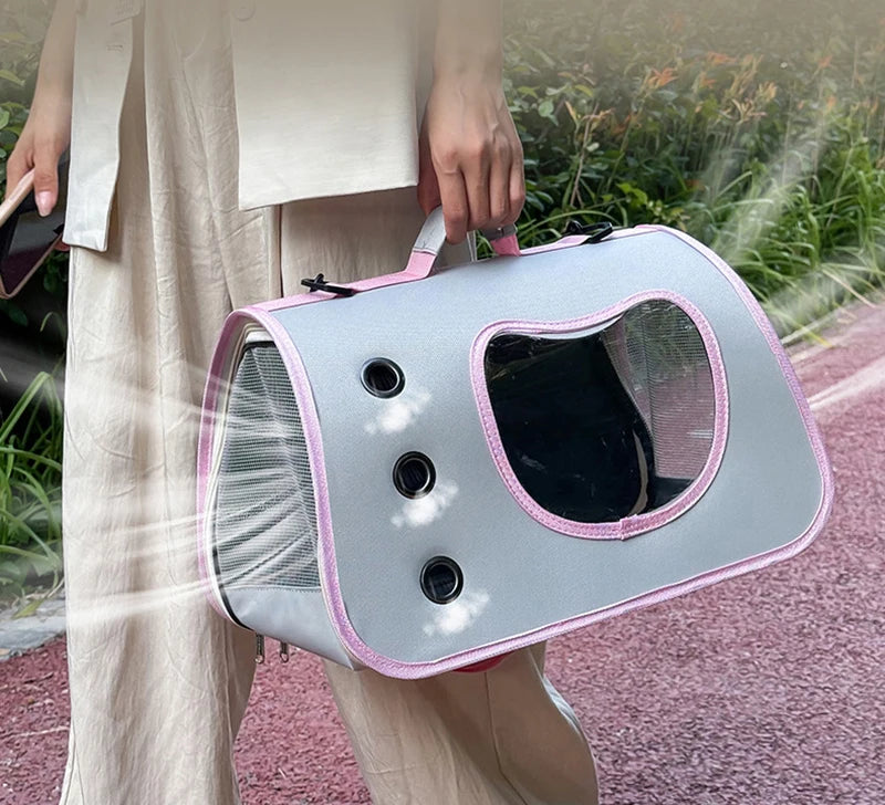 Foldable Pet Carrier Bag for Cats & Small Dogs
