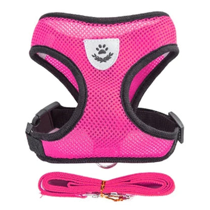 Adjustable Mesh Cat & Small Dog Harness Vest
