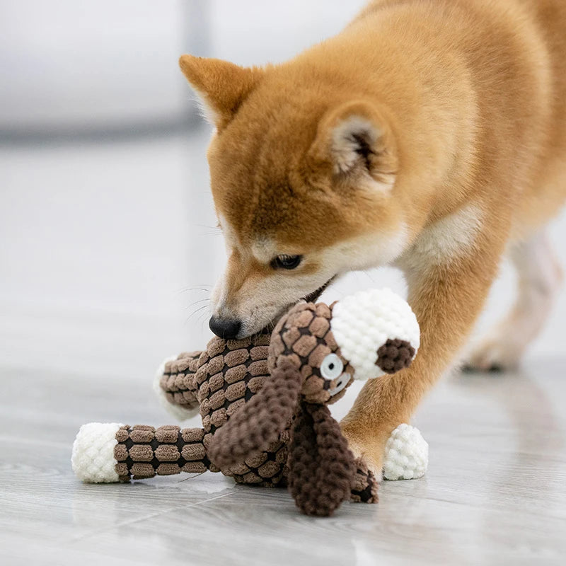 Durable Plush Donkey Dog Toy