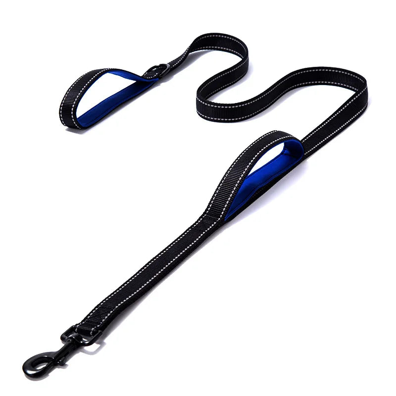 Heavy-Duty Double Handle Reflective Dog Leash