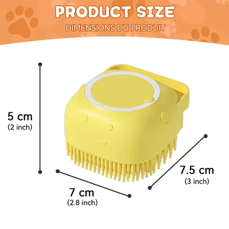 Silicone Pet Bath & Massage Brush