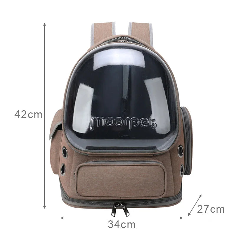 Transparent Pet Carrier Backpack for Cats & Small Dogs