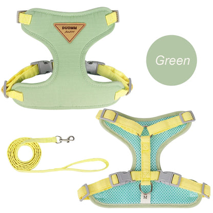 Breathable Cat & Puppy Harness and Leash Set