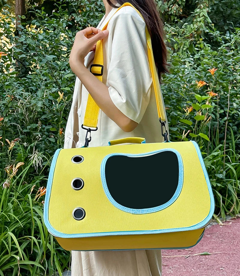 Foldable Pet Carrier Bag for Cats & Small Dogs