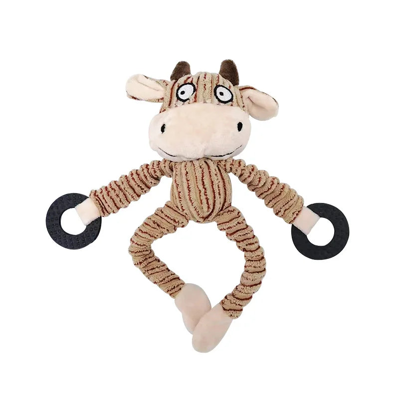 Durable Plush Donkey Dog Toy