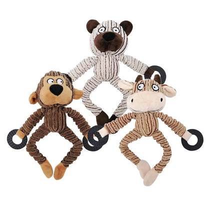 Durable Plush Donkey Dog Toy
