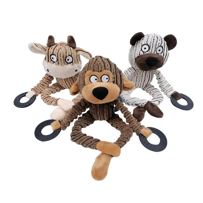 Durable Plush Donkey Dog Toy