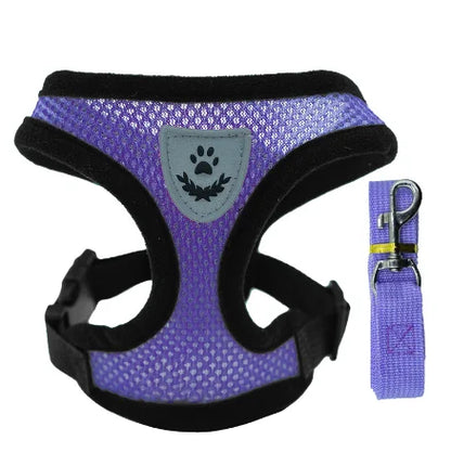 Adjustable Mesh Cat & Small Dog Harness Vest