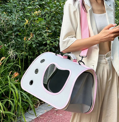 Foldable Pet Carrier Bag for Cats & Small Dogs
