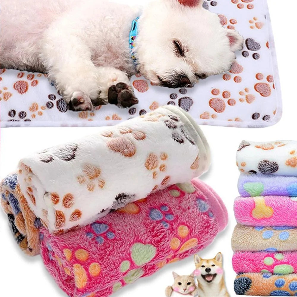 Soft Fluffy Cartoon Pet Blanket