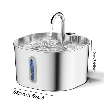 Automatic Stainless Steel Pet Water Fountain (2.2L)