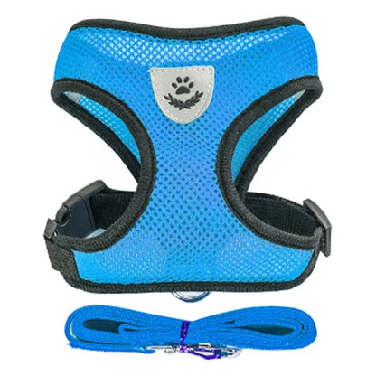 Adjustable Mesh Cat & Small Dog Harness Vest