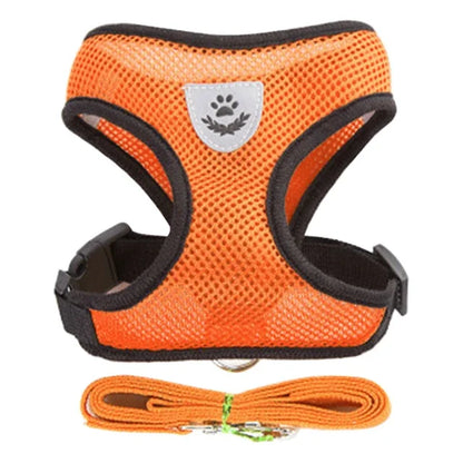 Adjustable Mesh Cat & Small Dog Harness Vest