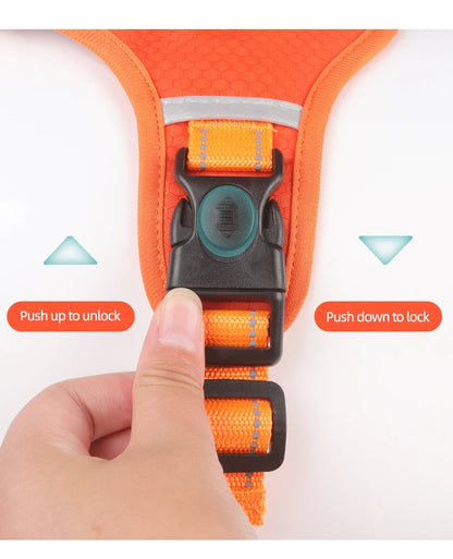 Adjustable Reflective Dog Harness for Medium & Large Dogs