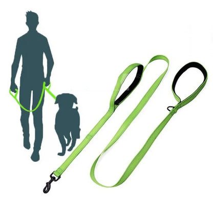 Heavy Duty Double Handle Dog Training Leash