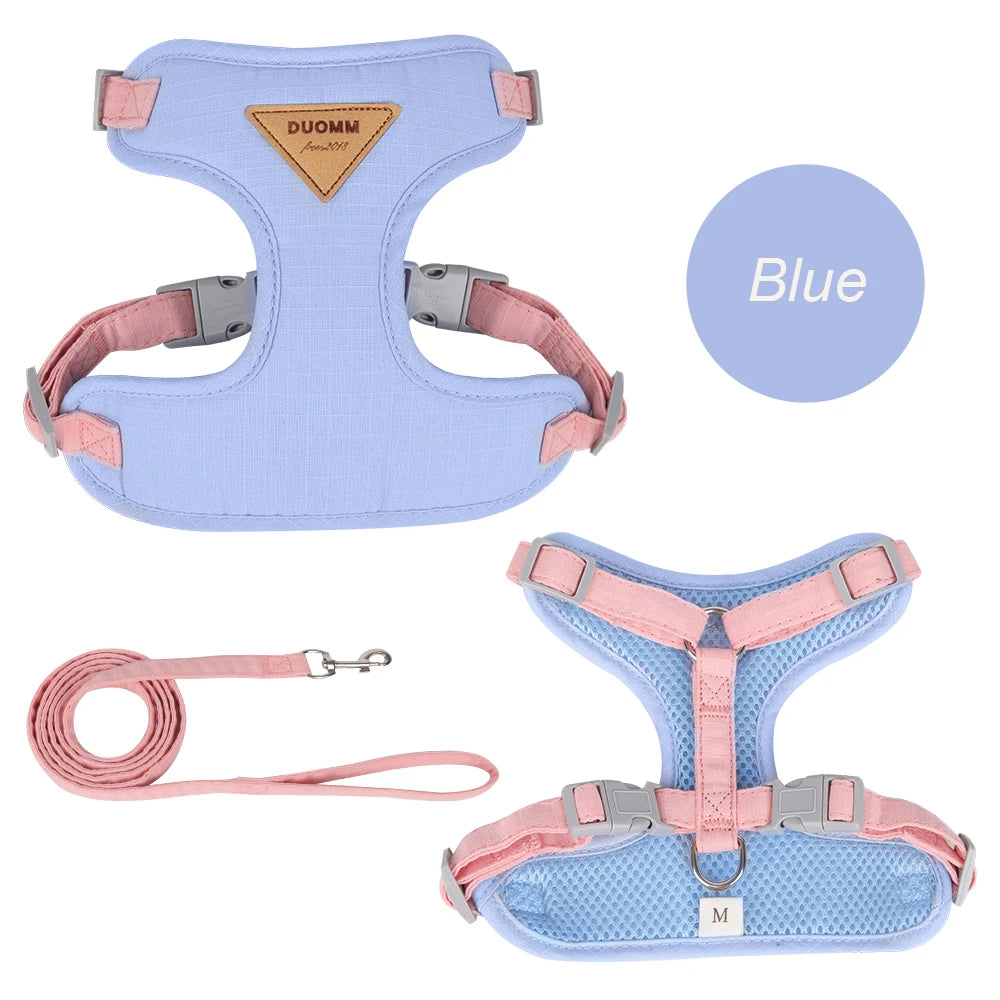 Breathable Cat & Puppy Harness and Leash Set