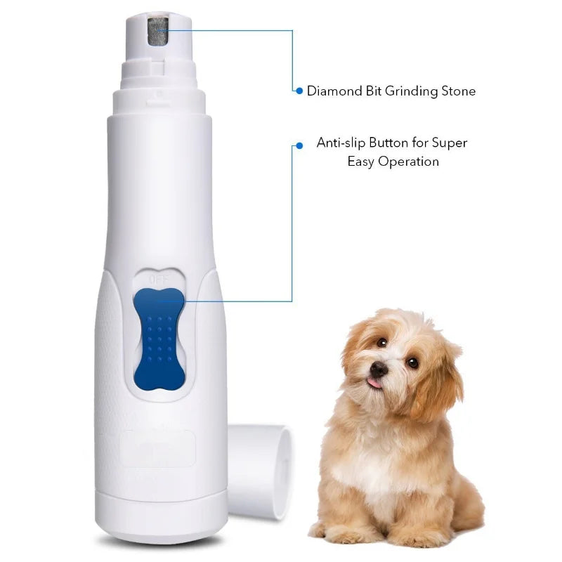 Electric Pet Nail Grinder File Trimmer Pro Grooming Tool Dog Claw Clipper Quiet Cat Paws Nail Grooming Trimmer Nail Supplies