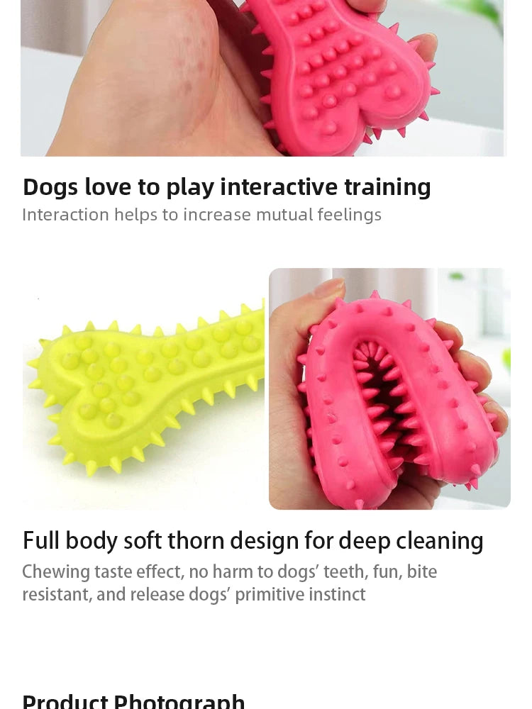 Soft Rubber Dog Chew Toy for Small Dogs