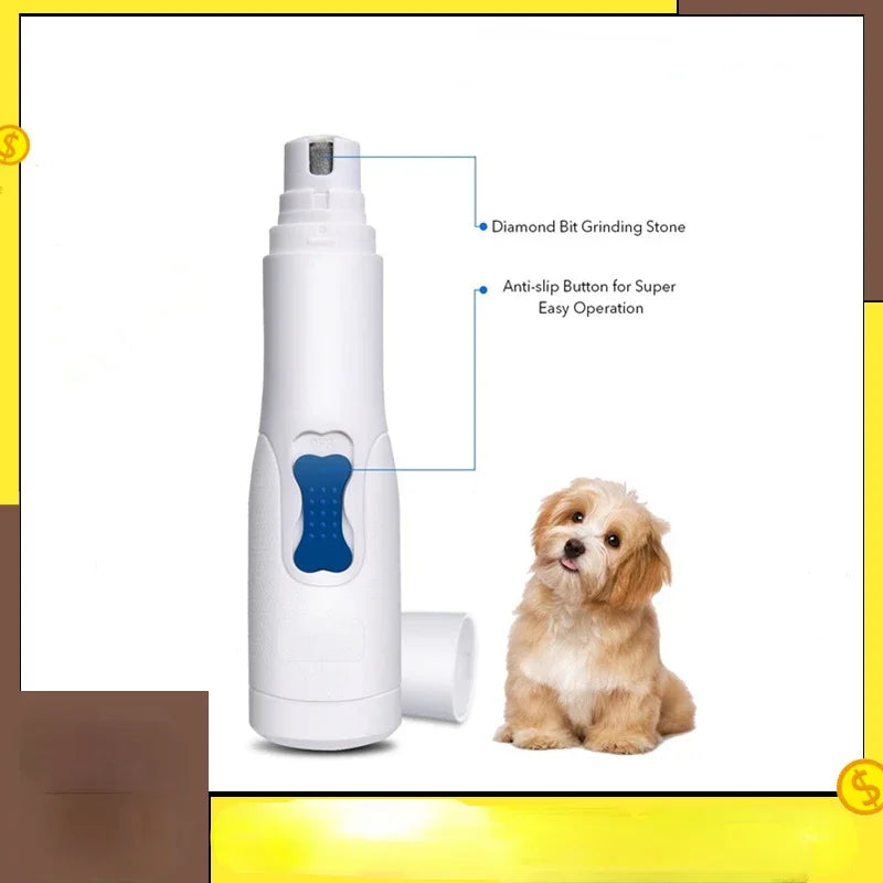 Electric Pet Nail Grinder File Trimmer Pro Grooming Tool Dog Claw Clipper Quiet Cat Paws Nail Grooming Trimmer Nail Supplies