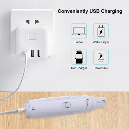 USB Rechargeable Dog Nail Grinder (2-Speed)