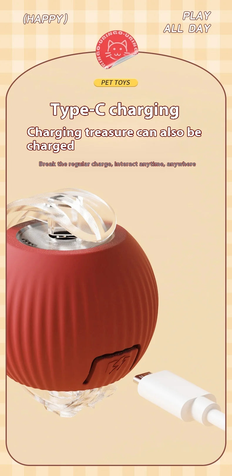 Smart Interactive Cat Rolling Ball Toy (2-Pack)