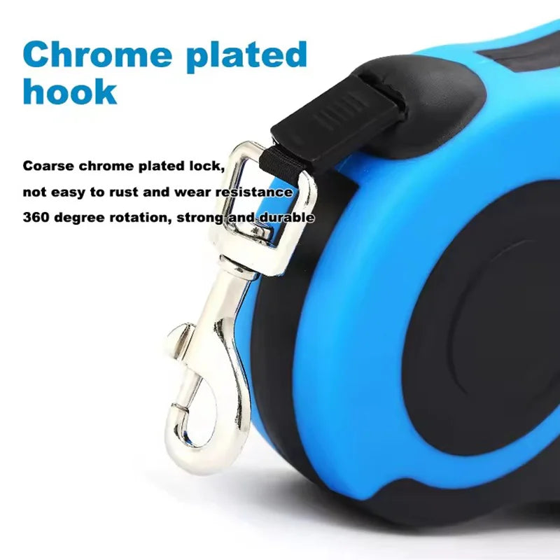 Retractable Nylon Dog Leash for Small & Medium Dogs
