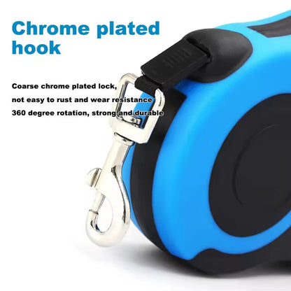 Retractable Nylon Dog Leash for Small & Medium Dogs