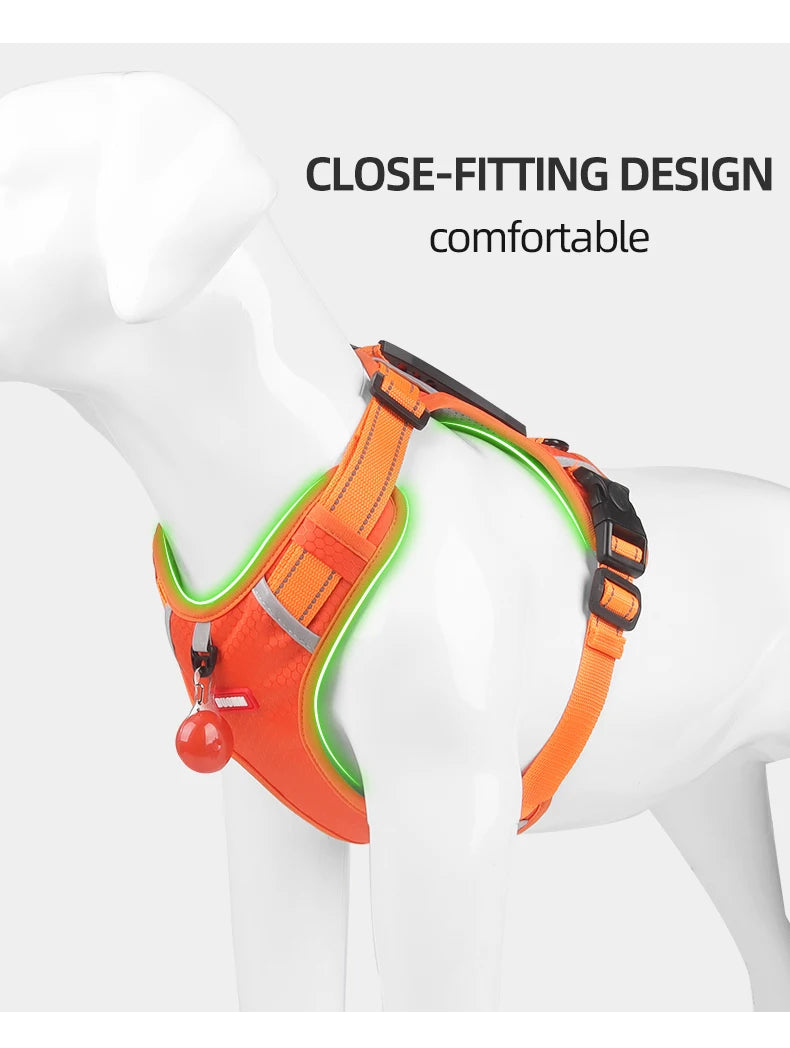 Adjustable Reflective Dog Harness for Medium & Large Dogs