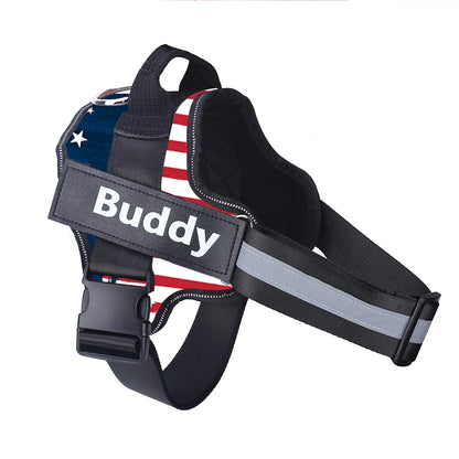 Personalized No-Pull Reflective Dog Harness Vest