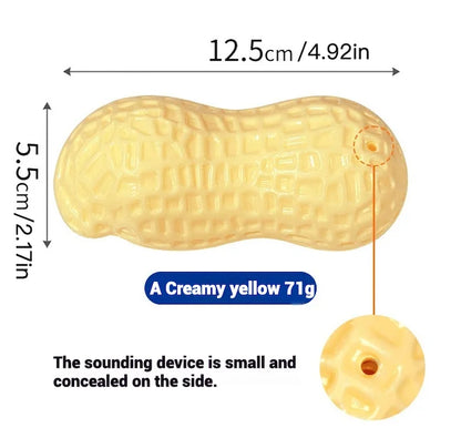TPR Peanut Shape Squeaky Dog Chew Toy