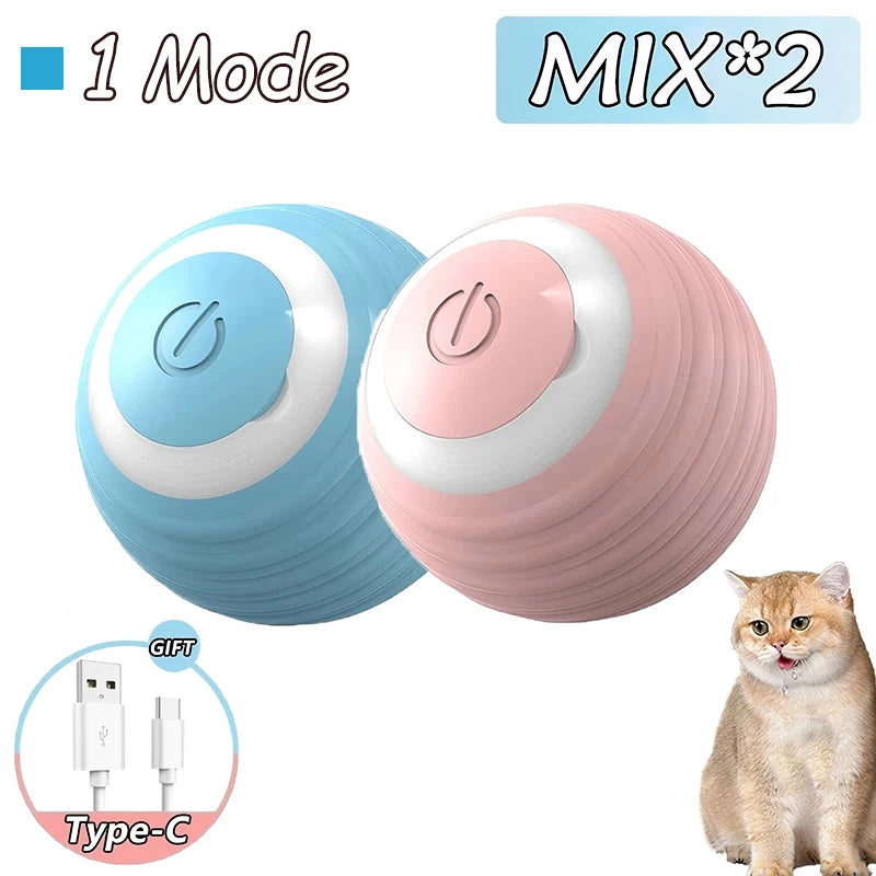 Smart Interactive Cat Rolling Ball Toy (2-Pack)