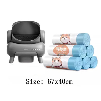 Drawstring Garbage Bags for Smart Cat Litter Boxes