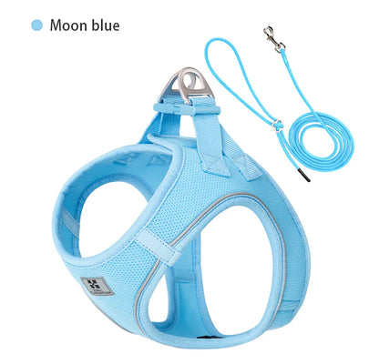 Adjustable Reflective Dog Harness & Leash Set
